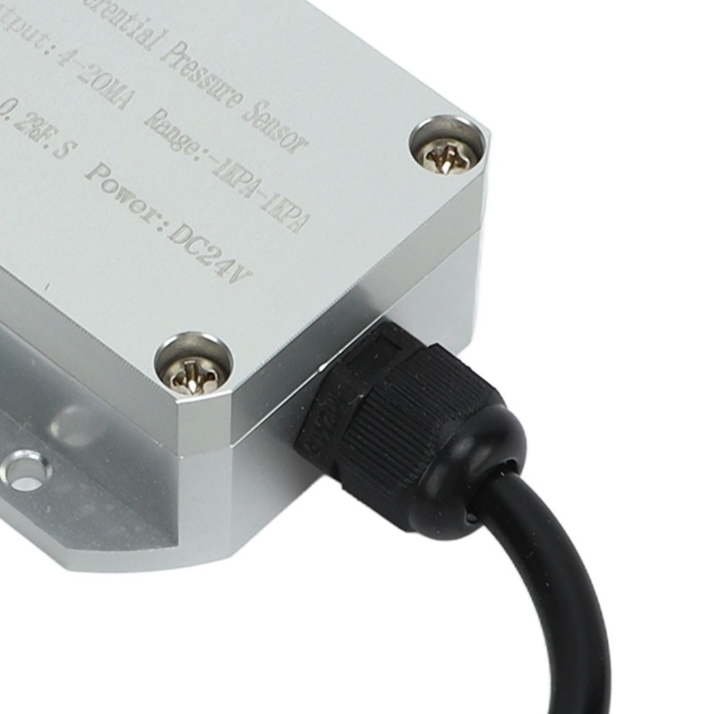 Wind Pressure Transmitter 4‑20mA Differential Pressure Sensor ‑1Kpa to +1Kpa