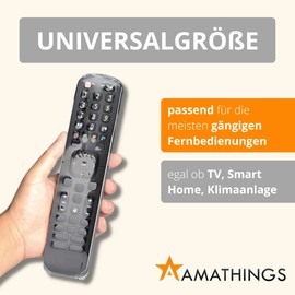 AMATHINGS Remote Control Protective Case (Pack of 100) - Universal Size Against Dirt and Dust - Remote Control Case - Remote Control Case Ideal for Hotels