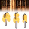 3Pcs Architectural Molding Router Bit Milling Cutter Set Woodworking Accessories