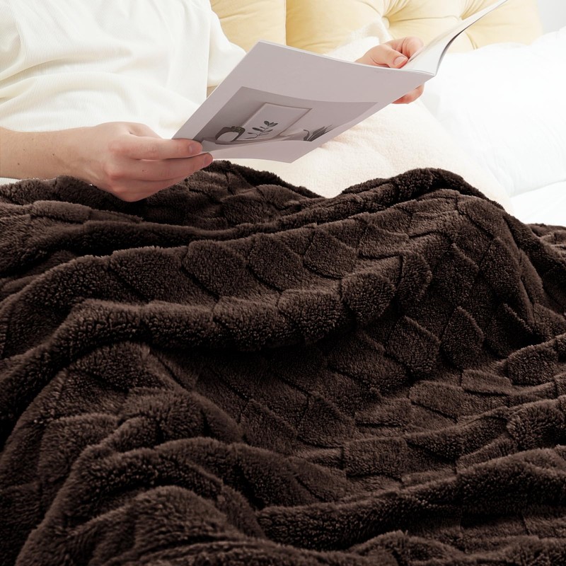 Exclusivo Mezcla Fleece Throw Blanket for Couch, Super Soft 3D