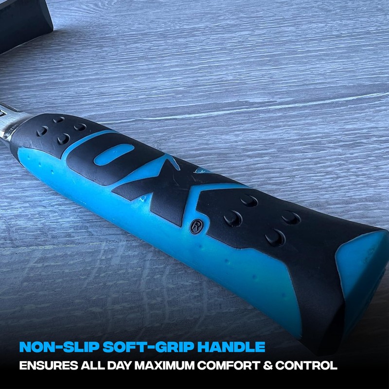 OX Tools OX-P082424 24 oz. Brick Hammer, Non-slip Grip handle,