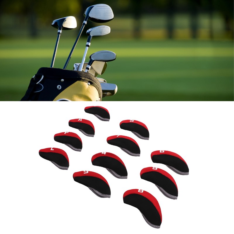 11PCS Golf Club Headcover Set Neoprene Numbered Golf Club Head