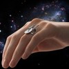 getDigital Unisex Ring Spaceship Science Fiction 925 Silver - 12,