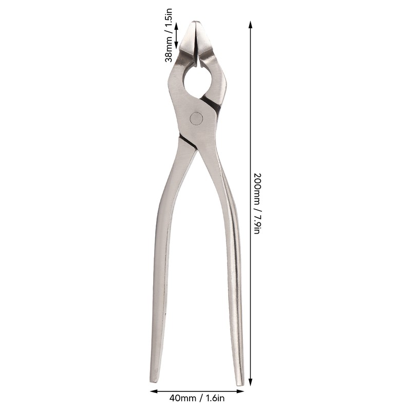 Leather Flatten Pliers Long Handle High Hardness Stainless Steel DIY
