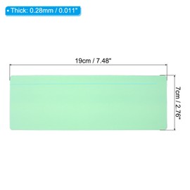 PATIKIL Guided Reading Strips, 20pcs Tracking Highlight Colored Overlay Bookmark Reduce Visual Stress Teaching Supplies with Line for Classroom, Grass Green