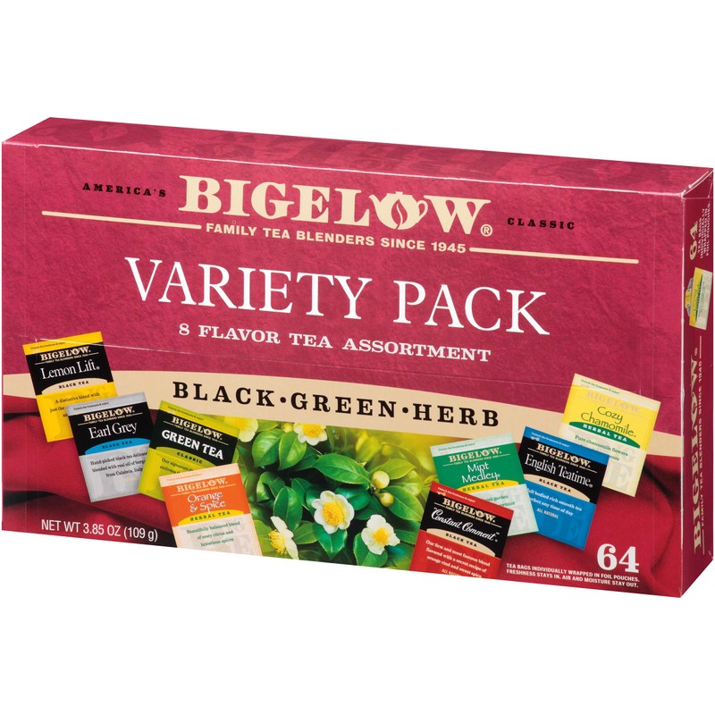 Bigelow Fine Tea & Herbal Tea Assortment 64 Count Box