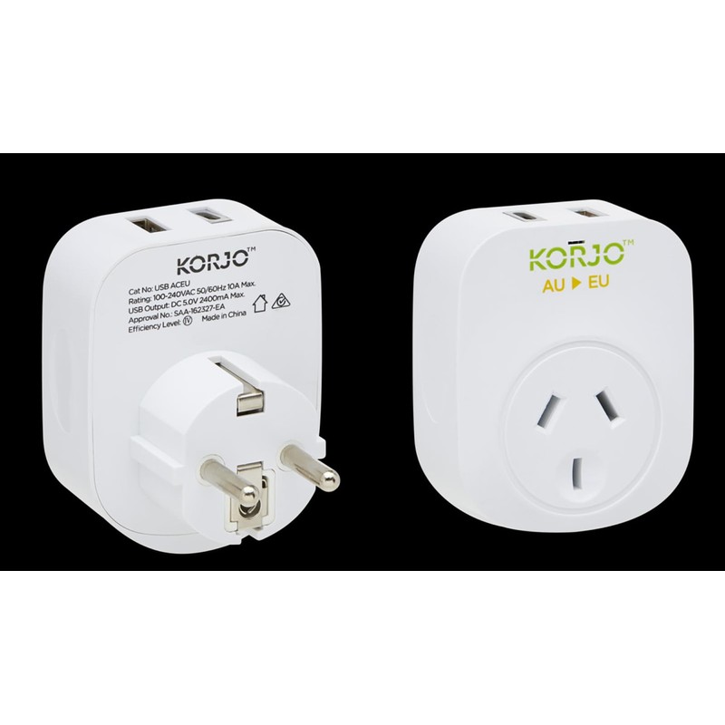 Balanzza Korjo USB A+C - Europe Converts one EU Socket