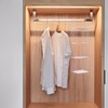 Hanging Closet Organizer 3 Tier Pink Storage Shelf Minimalist Grid