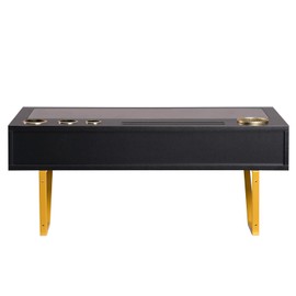 ALIMORDEN Floating Shelf with Drawer,Floating Drawer for Bathroom, Black Wall Mounted Desk,Pull Out Drawer, 31 inch Surface, Floating Wall Desk, Hanging Desk, Black