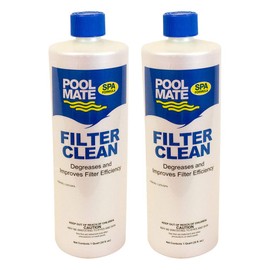 Pool Mate 1-2701SPA-02-A Filter Clean Hot Tub Filter Cleaner, 1-Quart, 2-Pack