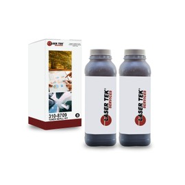 Laser Tek Services Compatible Toner Refill Kit Replacement for Dell 1720 310-8707 310-8709 Works with Dell 1720 1720N Printers (Black, 2 Pack) - 6,000 Pages