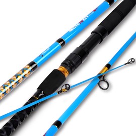 Fiblink Surf 2-Piece/3-Piece/4-Piece Fishing Rod Spinning/Casting Carbon Fiber Travel Fishing Rod (9ft/10ft/12ft) (Spin - 3pc - 12ft)