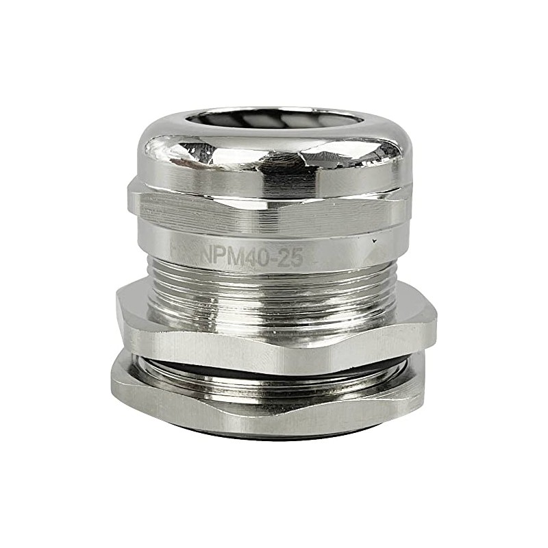 TRU COMPONENTS TC-10302852 Cable Gland M40 Brass (Nickel-Plated) Metal Pack