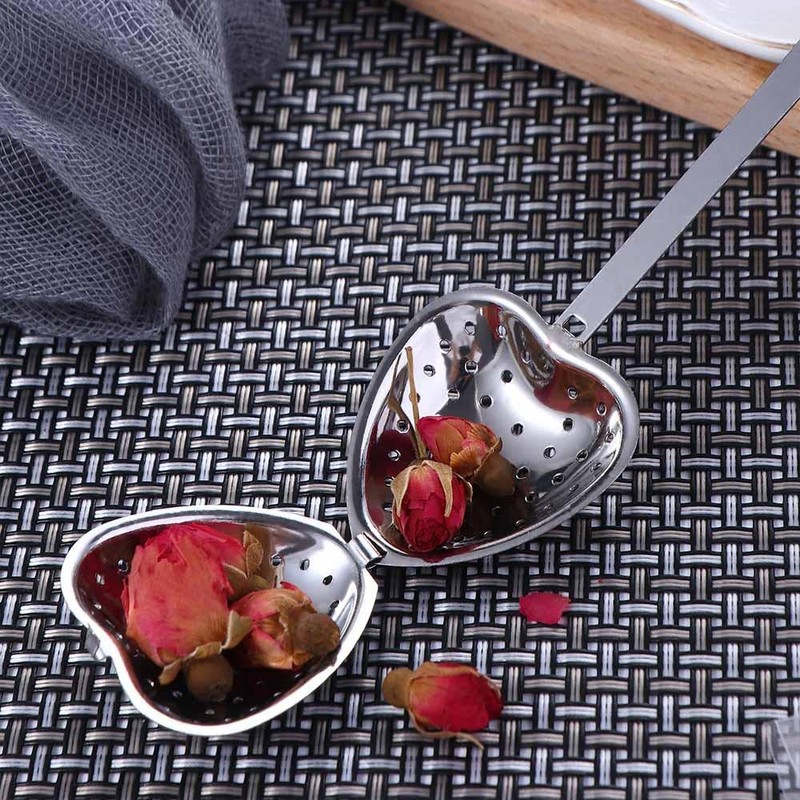 Tea Infuser for Loose Tea, Stainless Steel Heart Shaped Tea