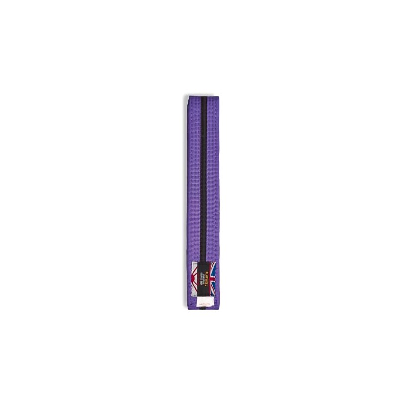 Martial Arts Cotton Striped Coloured Grading Belt - Purple Belt