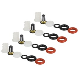 Mad Hornets 4PCS Fuel Injectors Repair Kit Filters O-Rings Fit Ac-u-ra RSX TSX Ci-vi-c