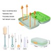 Suvast Bottle Cleaning Brush Set, Green, Polypropylene