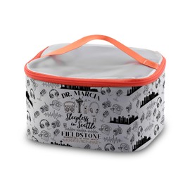 PXTIDY Seattle Sleepless Movie Cosmetic Bag Romcom Valentines Gift Dr Marcia Fieldstone Fans Gifts Seattle Movie Fan Gift
