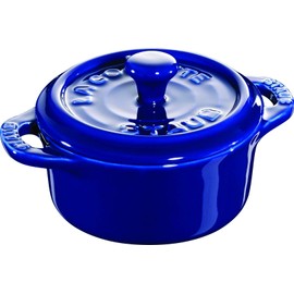 Staub Ceramic Round Mini Cocotte 40510-786 Blue/62-6351-36
