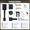 Gaurqiah Front Door Handle Set with Reversible Lever, Heavy-Duty Exterior