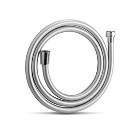 Shower Hose, Premium PVC Handheld Shower Head Hose Flex Hoses Extension with Brass Insert and Nut for Bathing Toilet Cleaning Pet Bathing 63 Inches Silver Gray