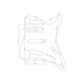 KAISH 8 Hole American Vintage Style Strat SSS Pickguard ST Guitar Pick Guard Scratch Plate for Strat/Stratocaster Vintage Tortoise