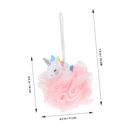SAFIGLE 2pcs Unicorn Shower Ball Boys and Girls Loofah Sponge Bathing Ball for Toddlers