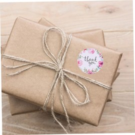 Ciieeo 1 Rollo/500 Uds Pegatinas De Regalo Redondas Gracias Pegatinas Sobre Etiqueta Adhesiva Etiquetas Redondas Regalo Etiqueta Sobre Sello Pegatinas Autoadhesivas DIY Pegatina Gracias