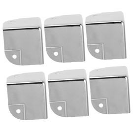 Operitacx 6 Stück Box Galvanisierte Ecken Boxen Möbel Weicher Eckenschutz Kantenschutz Fußleisten Eckenschutz Babykopfschutz Pfostenschutz Eckenschutz Eisen Silber