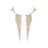 Elegant Long Tassel Rhinestone Earrings, Dazzling Alloy Drop Dangle Earrings