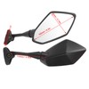 Pair Motorcycle Rearview Mirrors Black Visibility Replacement for Honda CBR