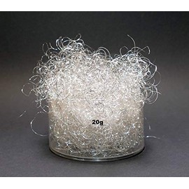 Unknown 1 Bag of Tinsel Angel Hair Silver Christmas Tree Decoration Angel Hair Lamettahair (20, g)
