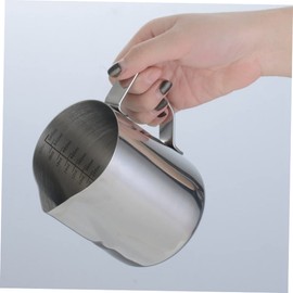 MAGICLULU Professional Milk Frothing Pitcher Stainless Steel Latte Art Jug for Ergonomic Handle Smooth Spout Design for Latte Art Easy to Clean Frother for Home