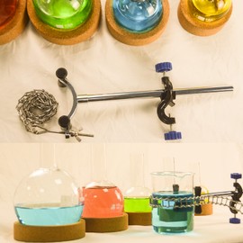 SWONES Lab Chain Clamp - Lab Beaker Chain Clamp Clip,Beaker Chain Clamp,Adjustable Beaker Chain Clip,for 80-150mm Dia Beaker Container (1, Lab Chain Clamp)