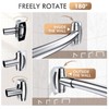Bonpally Curved Shower Curtain Rod 40-72 Inches Adjustable, Aluminum Shower