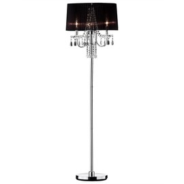Ok lighting OK-5111FOK-5111f Crystal Drop Floor Lamp, 59.75" x 18" x 18"