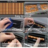 NBTEPEM 27 PCs Orange Bling Car Accessories Set for Women,