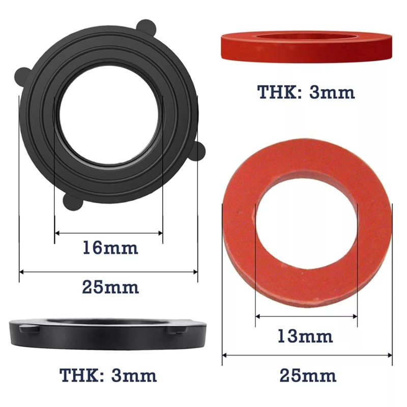 Garden 50 pcs Heavy Duty Rubber Garden Hose Washer Seals