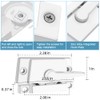 Sliding Window Sash Locks White ZUONAI 8 Pack Cam Sash