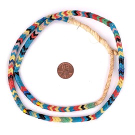 Vintage Czech Snake Beads - Full Strand of Interlocking Glass Vertebrae Beads - The Bead Chest (Mixed, Small)