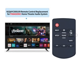 GOUYESHO N2QAYC000109 Replacement Remote Control for Panasonic Home Theater Audio System, Compatible With SC-HT580 SU-HTB580 SB-HWA580 SC-HTB485 SU-HTB485 SB-HWA480 SC-HTE80