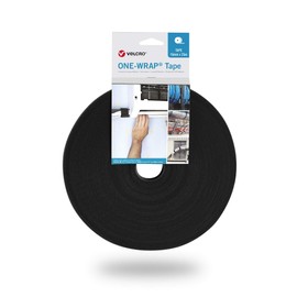 Velcro® One Wrap® Tape 25 m and 20 mm Wide, Black