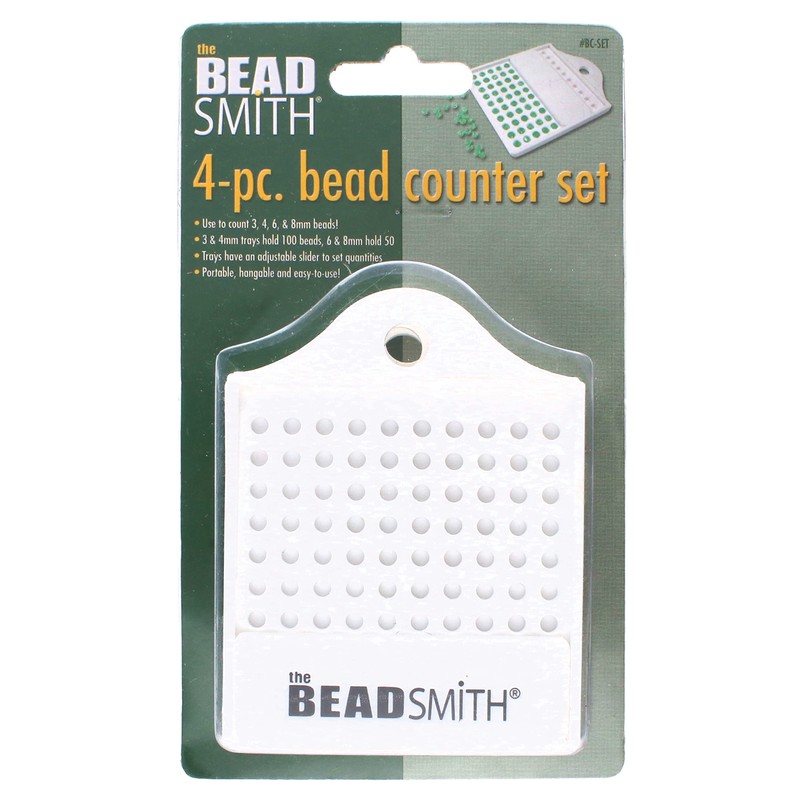 The Beadsmith Bead Counter Set – 4 Trays in Assorted