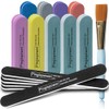 Limas de uñas y pulidores de múltiples granos, kit de