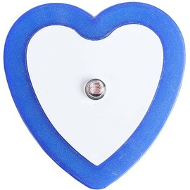 Rosojodg Blue Plug-in Auto Sensor Control LED Night Light Lamp Bedroom Hallway Heart Shaped Night Lights(0.5W)