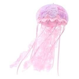 RLOMUTE Colorful jellyfish Plush Toy Realistic Stuffed Sea Animal Super Soft Cute Birthday Companions Bedroom Car Home Decor Collectible Gift for kids Boys Girls 5.9 Inch pink