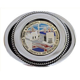 HHG Union Ironworker Belt Buckle In Color