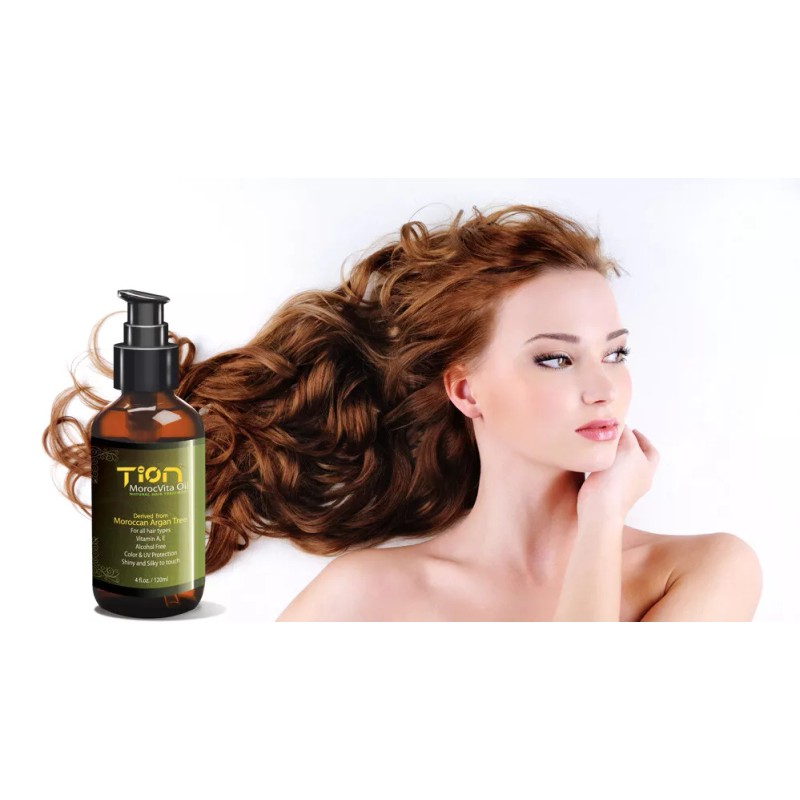 Tion MorocVita Hair Treatment Oil - Natural Argan Oil 4oz/120ml