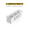 Remote Control Holder, Farmhouse Remote Storage Caddy, Bedside TV Controller