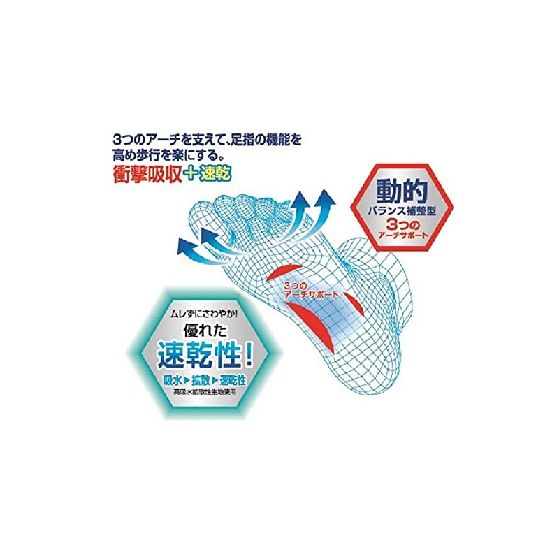 DSIS Sorbo Healthy Insole, Quick Drying + Antibacterial, Odor Resistant,